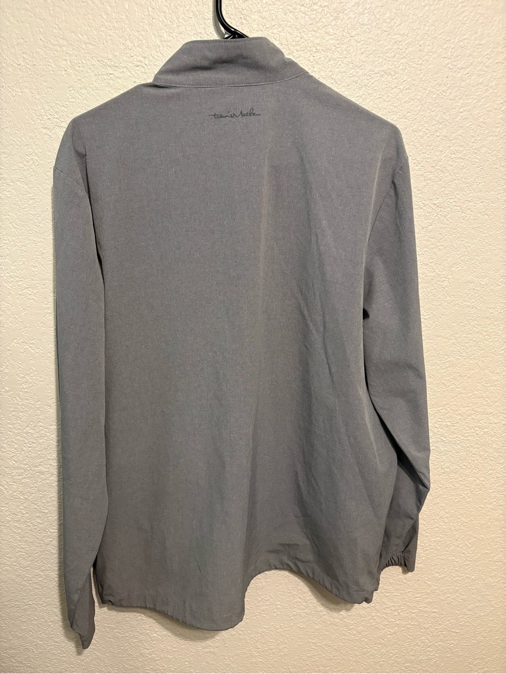 Travis Mathew Men's Light Gray Full-Zip Shirt Jacket Size Large - Picture 2 of 5
